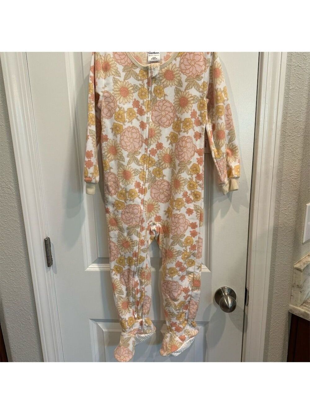 Gerber Baby Girls Floral Fleece Pajamas Multicolor Size 4T NWT